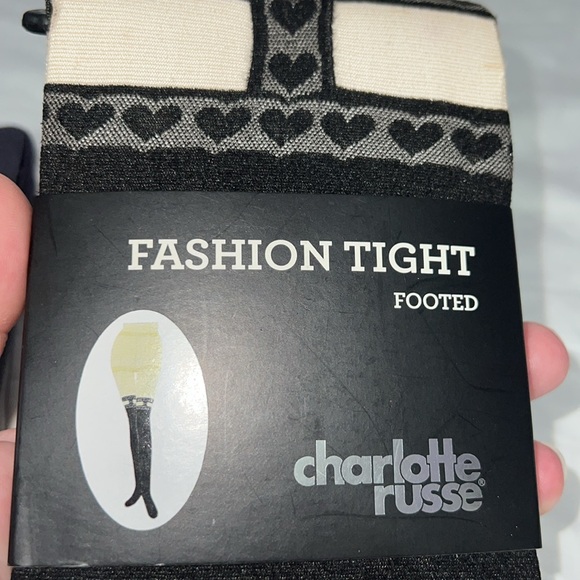 New Charlotte Russe Footed Tights - Picture 5 of 5